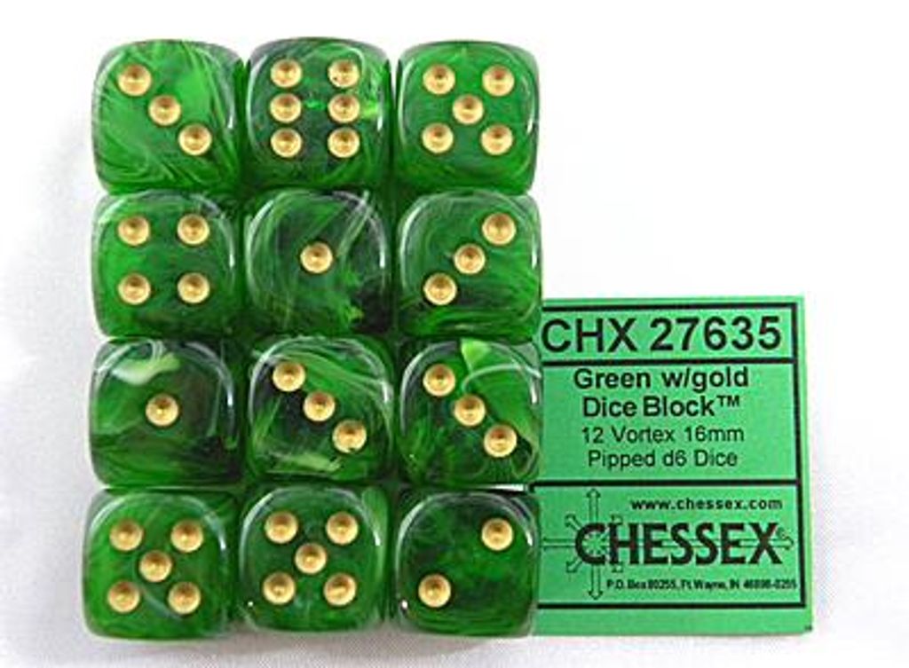 Conjunto de dados Chessex W6x12, modelo Vortex, color Imagen del producto 