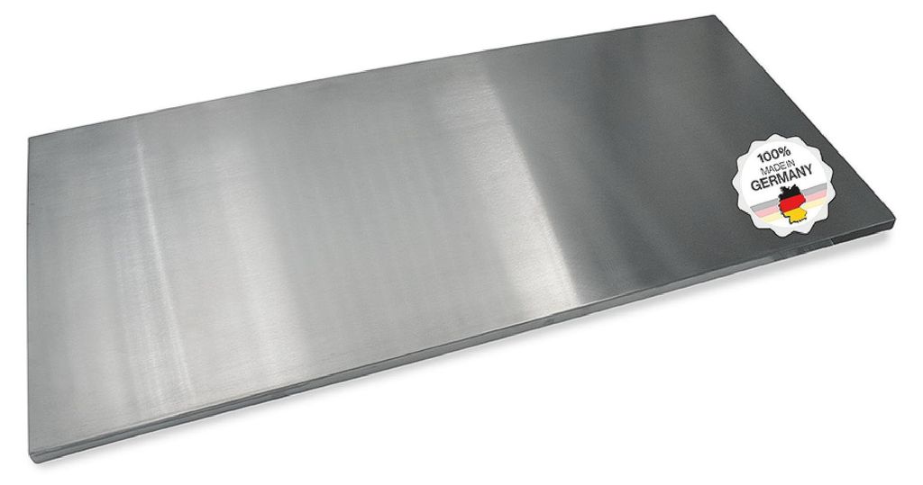 Arbeitsplatte aus Edelstahl 1100x500x20mm Produktbild 