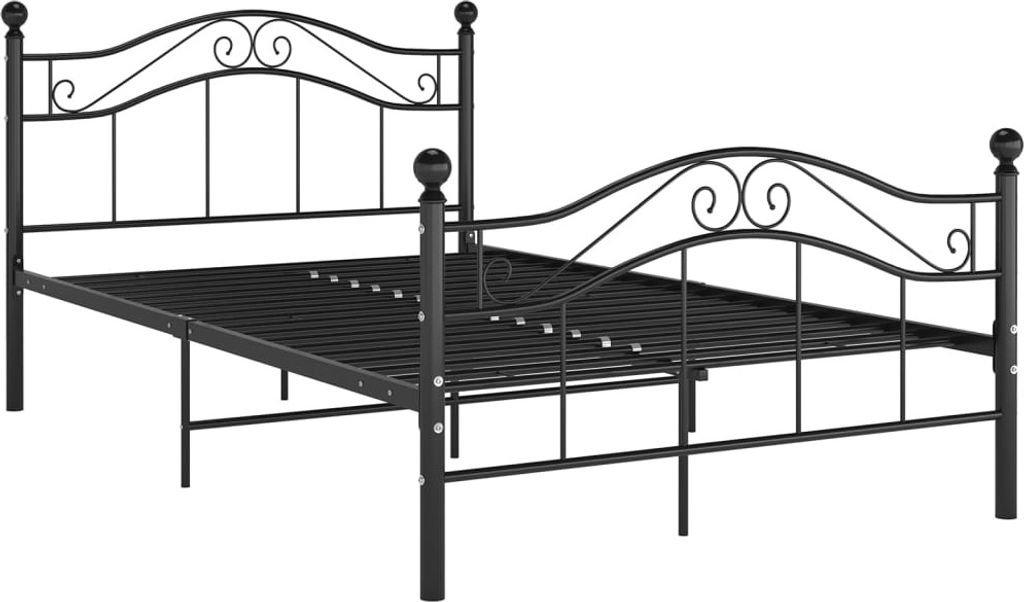 Rama Łóżka, Czarna, Metalowa, 120 X 200 Cm Lumarko! Zdjęcie produktu 