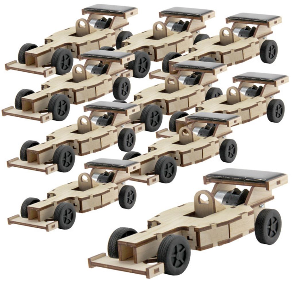 Solar Rennauto, 10er Set Produktbild 