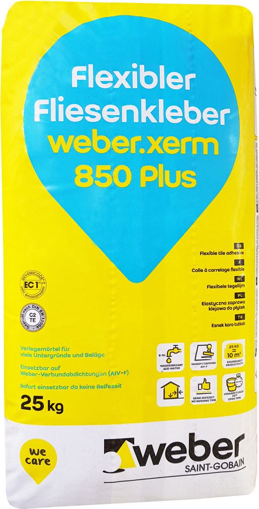 weber.xerm 850 plus Fliesenkleber, 25 Kg Produktbild 