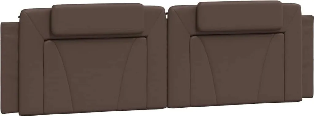 vidaXL Coussin de tête de lit Viana brun 180 cm en similicuir chic
