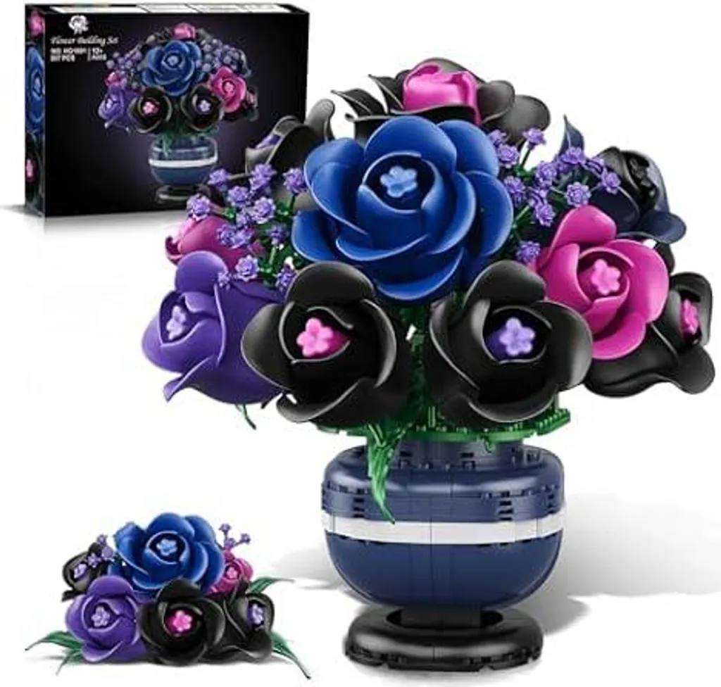 Decorazione Interni Bonsai Rose - Set Costruzione 507 Pezzi Adulti