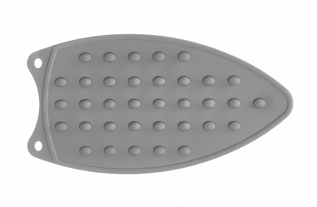 BÜGELEISENABLAGE 26,5x14cm Grau aus Silikon Bügeleisen Produktbild 