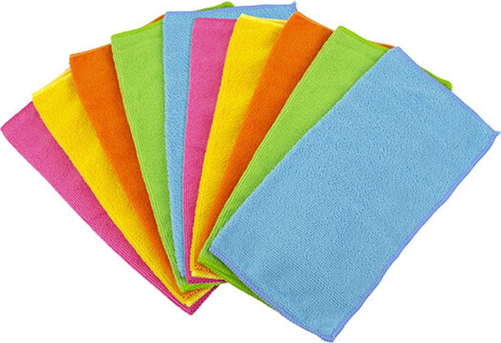 Hoffmanns Reinigungstücher Mikrofaser 10er Pack farblich sortiert 32006
