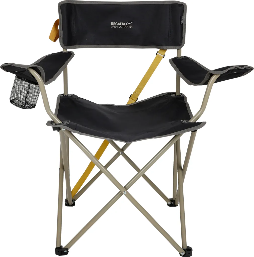 Fauteuil de camping pliable Regatta Isla II coloris gris cendre élégant