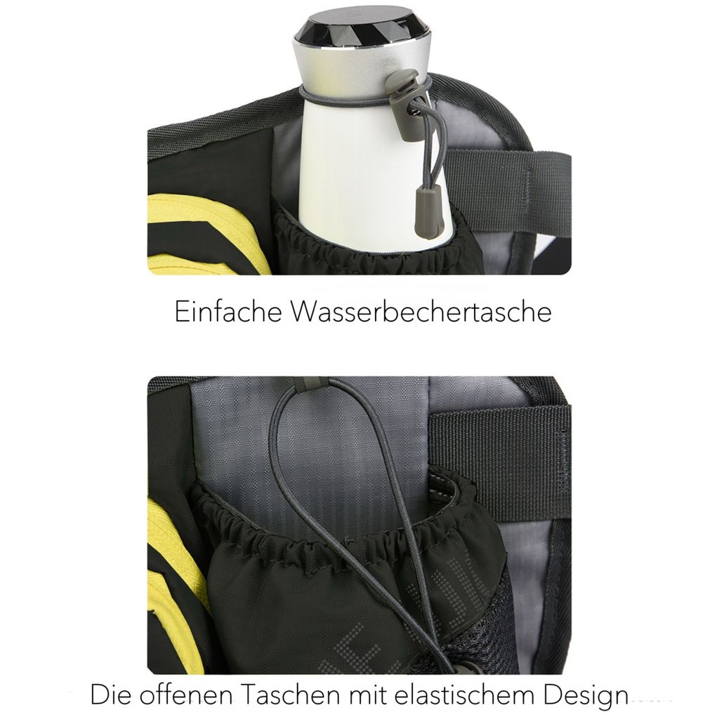 Wasserdichte Bauchtasche – Mit Reflektorstreifen – Verstellbarer Gurt – Für Sport & Reisen