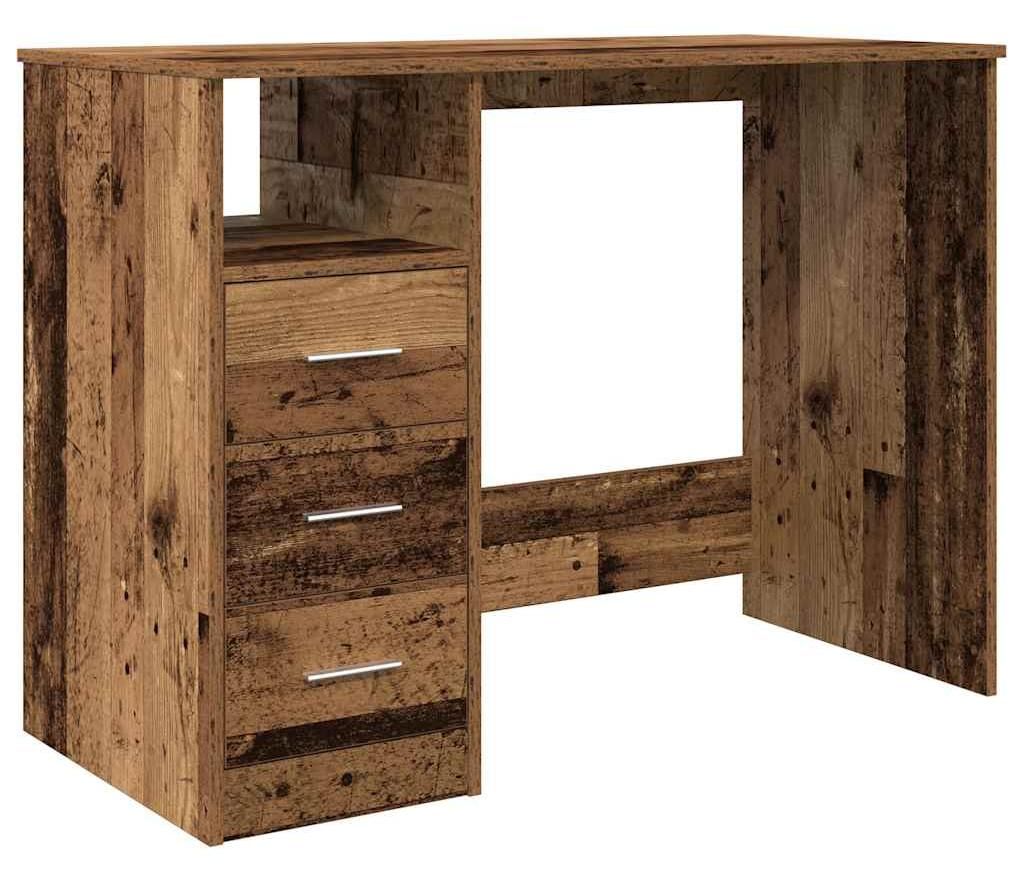 vidaXL Schreibtisch Altholz-Optik 102x50x76 cm Holzwerkstoff