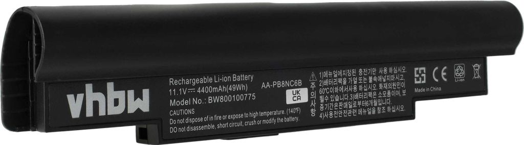 vhbw Akku kompatibel mit Samsung N120, N130, N140, N510, Produktbild 