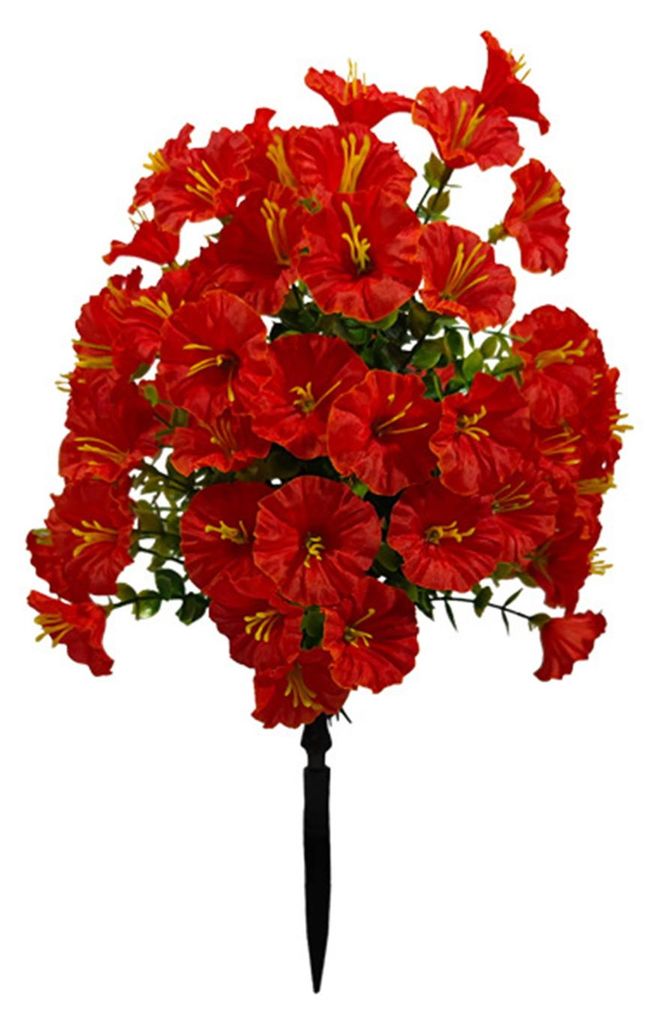 1/2 Stück künstliche Prunkwinden-Gartenstecker, UV-beständig, künstliche Blumenspieß, Dekoration für Hochzeiten, Partys, drinnen und draußen...