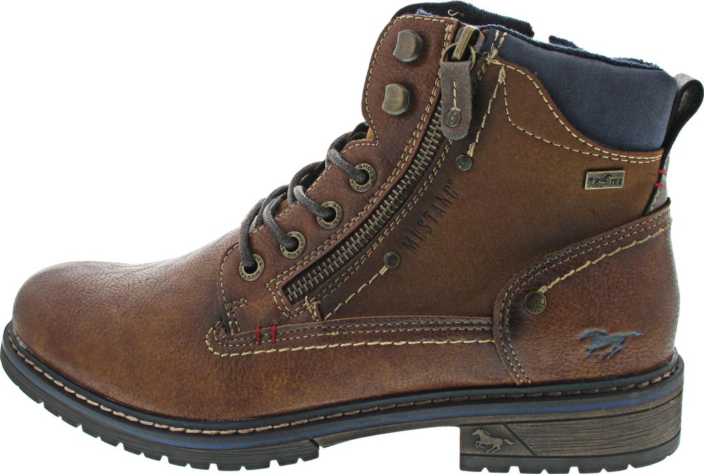 Mustang Schnürstiefel Braun in Gr. 45