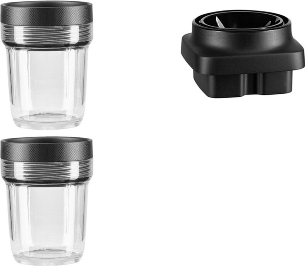 KitchenAid 5KSB2040BBB, Mixer-Becher, Schwarz, Transparent, Produktbild 