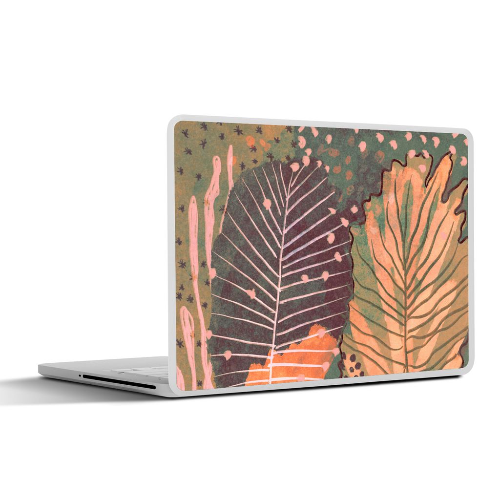 MuchoWow Laptop Aufkleber Sticker Cover Vintage - Herbst - Kunst - Wald - Natur 40x30 cm - Laptop Dekoration - Selbstklebend