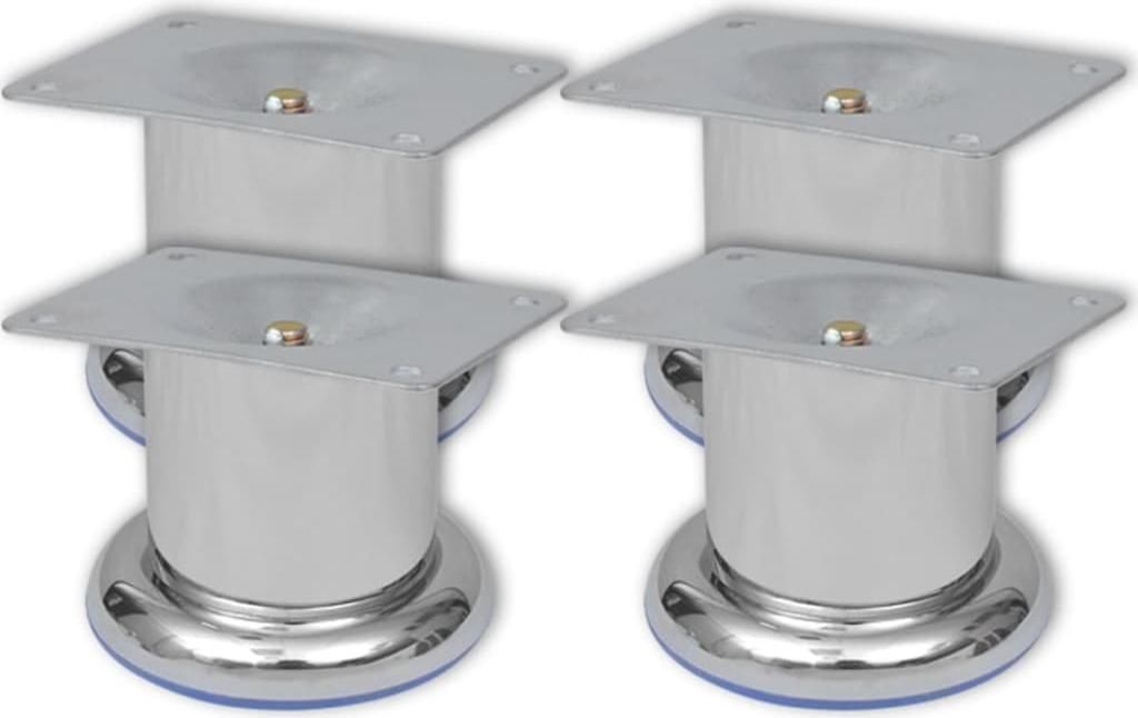 vidaXL Nohy na pohovku 8 ks. Okrúhle chrómové 60 mm Obrázok produktu 