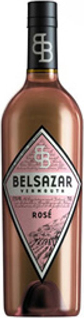 A bottle of Belsazar Rosé Vermouth.