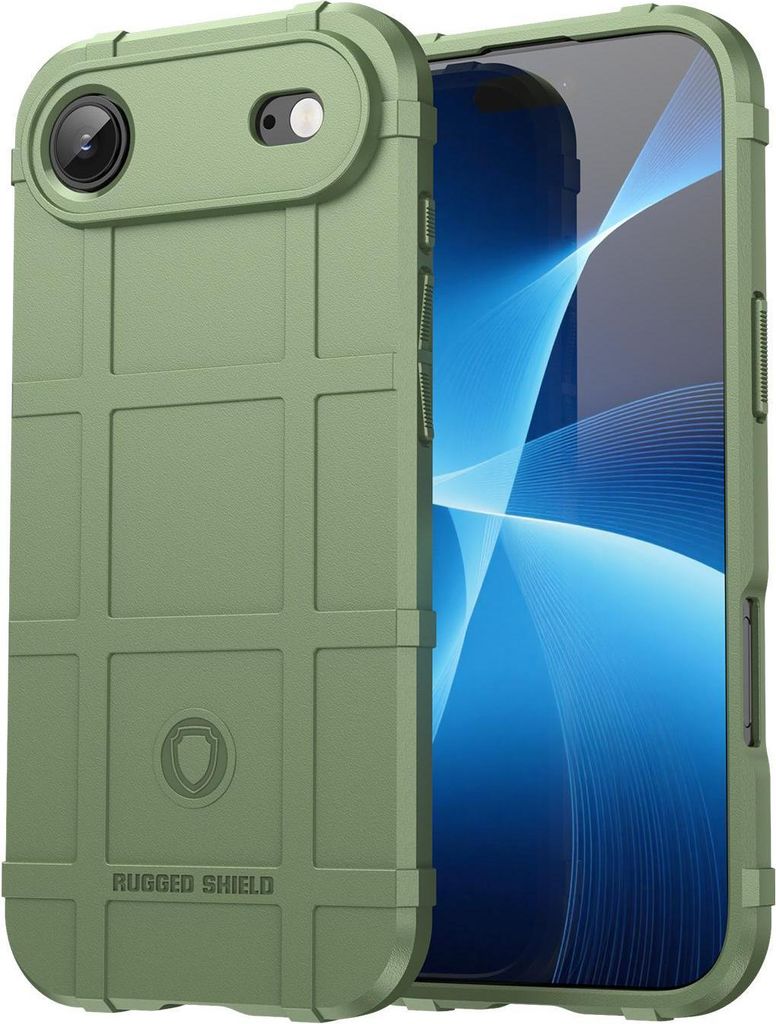 Mobigear Rugged Shield iPhone Air Hülle Flexibles TPU Backcover Stoßfest - Grün