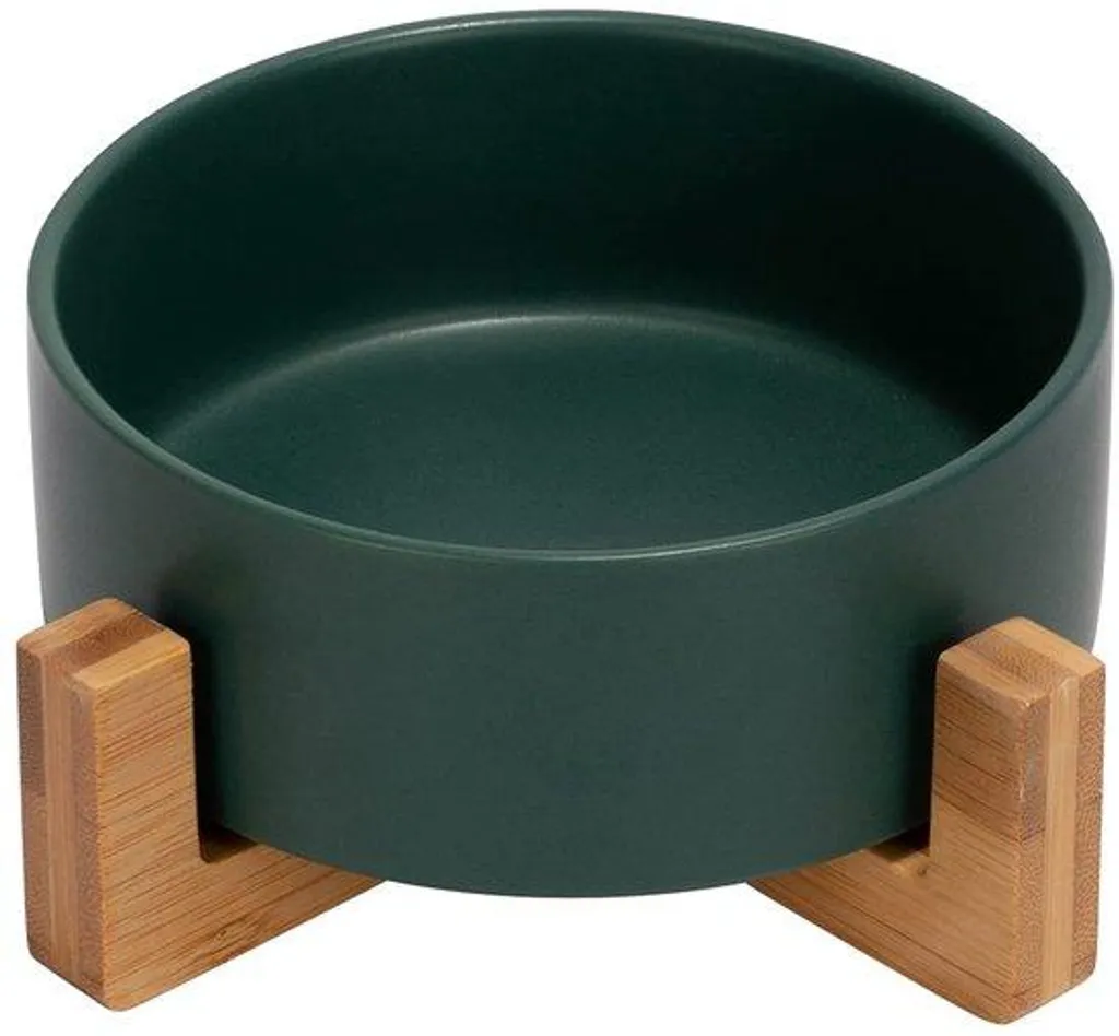 Gamelle céramique verte motif bambou 400 ml, robuste et hygiénique