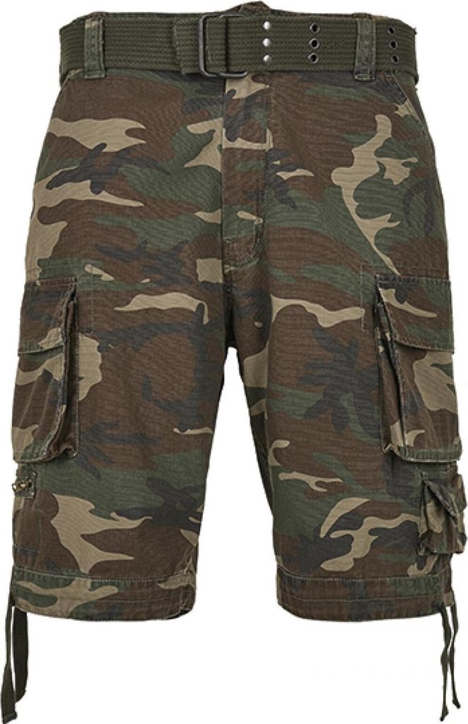 Build Your Brandit 2001 | Herren Cargoshorts,Savage Shorts, Robustes Material - Farbe: Woodland - Größe: XXL