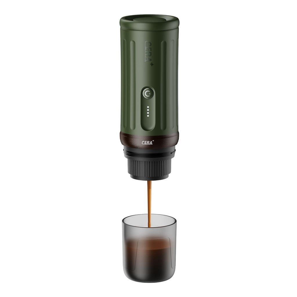 Cerapresso tragbare Kaffeemaschine – 13.500 mAh Akku (3. Gen), 20 Bar, Aufheizen in 150 Sek., für Kapseln & Bohnen, bis zu 8 Tassen pro Ladung, ...