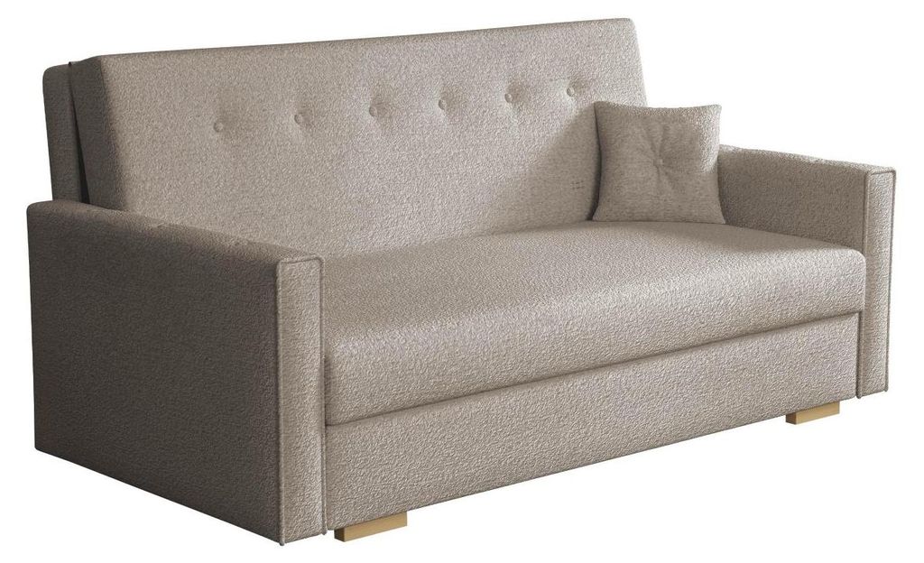 MIRJAN24 Schlafsofa Viva Sonic IV, Couch mit Schlaffunktion und Bettkasten, 4-Sitzer (Farbe: Coral 50)