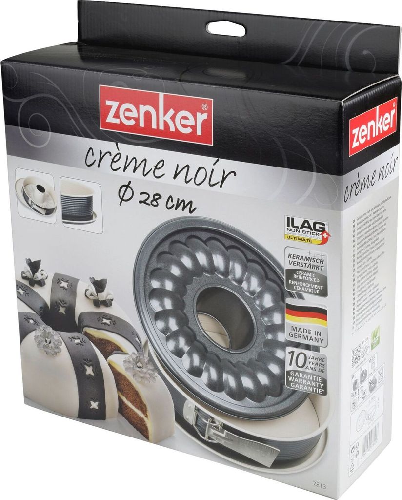 Zenker Springform Ø 28 cm CREME NOIR, Backform mit Flach- Produktbild 3