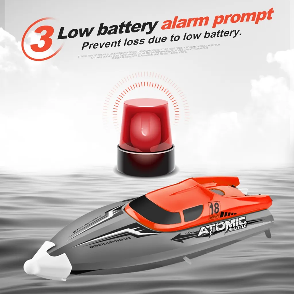 Bateau télécommandé de course IPX7 avec refroidissement par eau actif