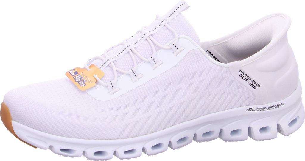 Skechers Glide Step Slipper Weiß Produktbild 