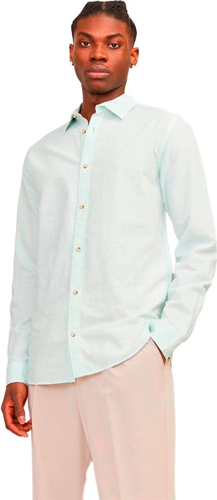 Jack & Jones Summer Linen Langarmhemd Grün XL Mann Grün XL