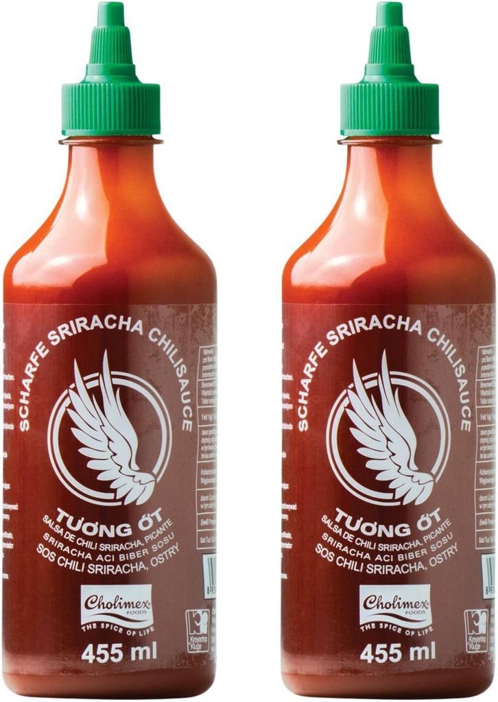 [2 x 455 ml] CHOLIMEX Chilisauce, Sriracha, scharf Produktbild 