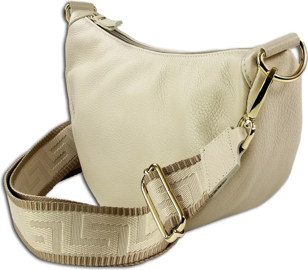 Sac bandoulière cuir beige Toscanto OTT823BI : fini les sacs encombrants