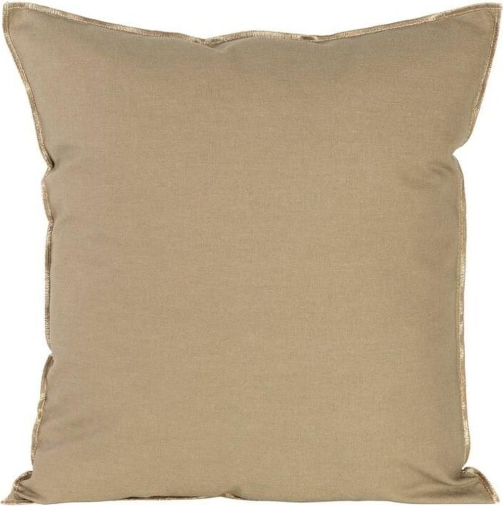 Dekorativer Kissenbezug Sofakissen LEN 4 E 45x45 beige gold
