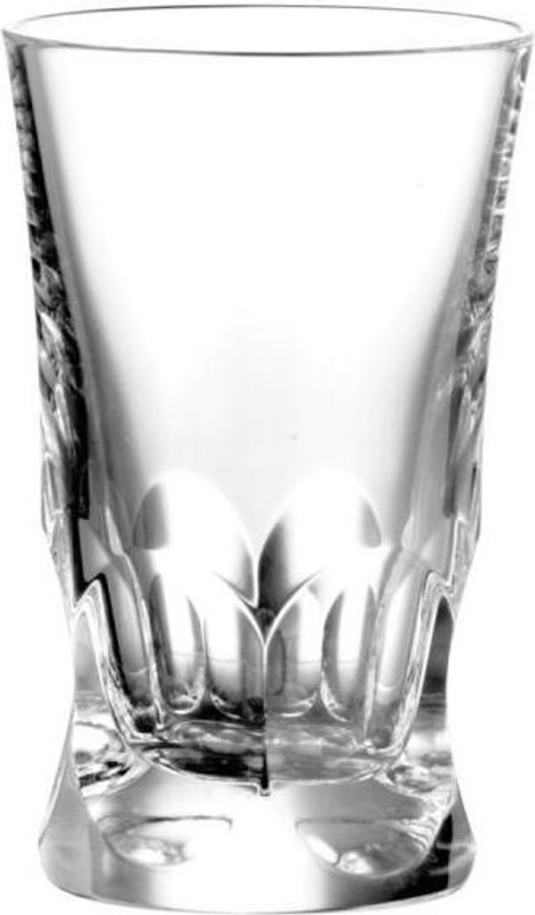 ARNSTADT KRISTALL Shotglas Schnapsglas Stamper Palais clear (8 cm) - Mundgeblasen · von Hand geschliffen · Germany