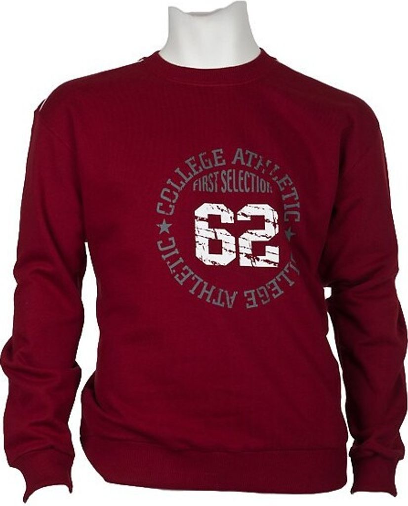 DAVE´S Sweatshirt rot große Größen Produktbild 
