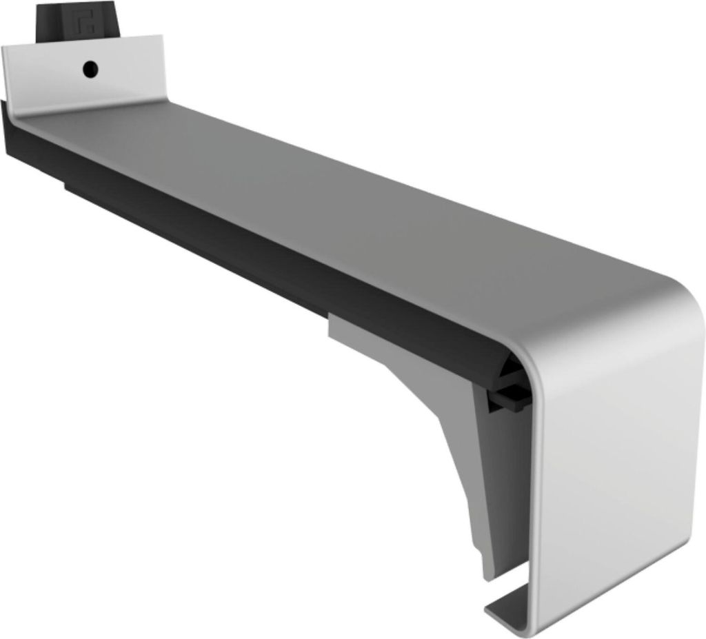 Solido Fensterbank Stoßverbinder Soft 40 mit Dichtteil - Fensterbankverbinder für geraden Stoß 400 mm