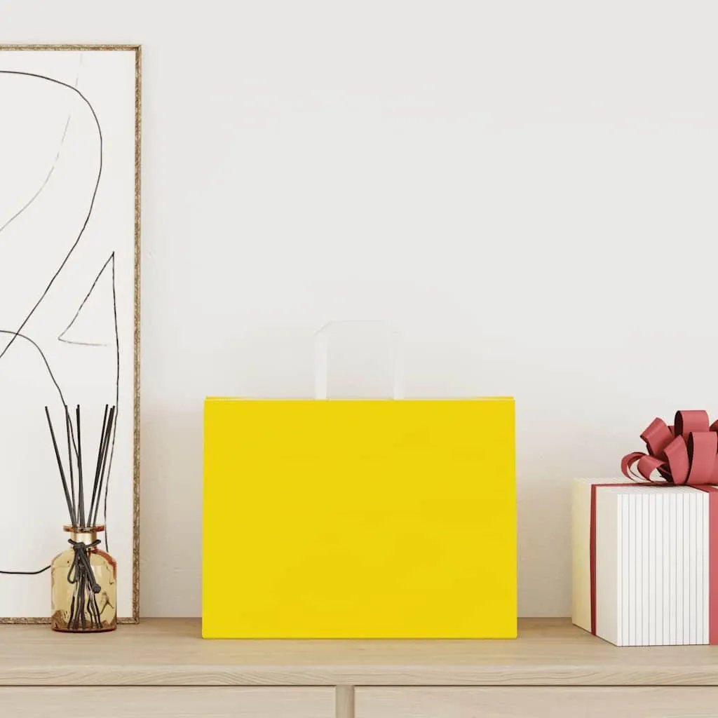 Buste Regalo Gialle vidaXL 32x17x25 cm - Set 50 Pezzi Carta Kraft