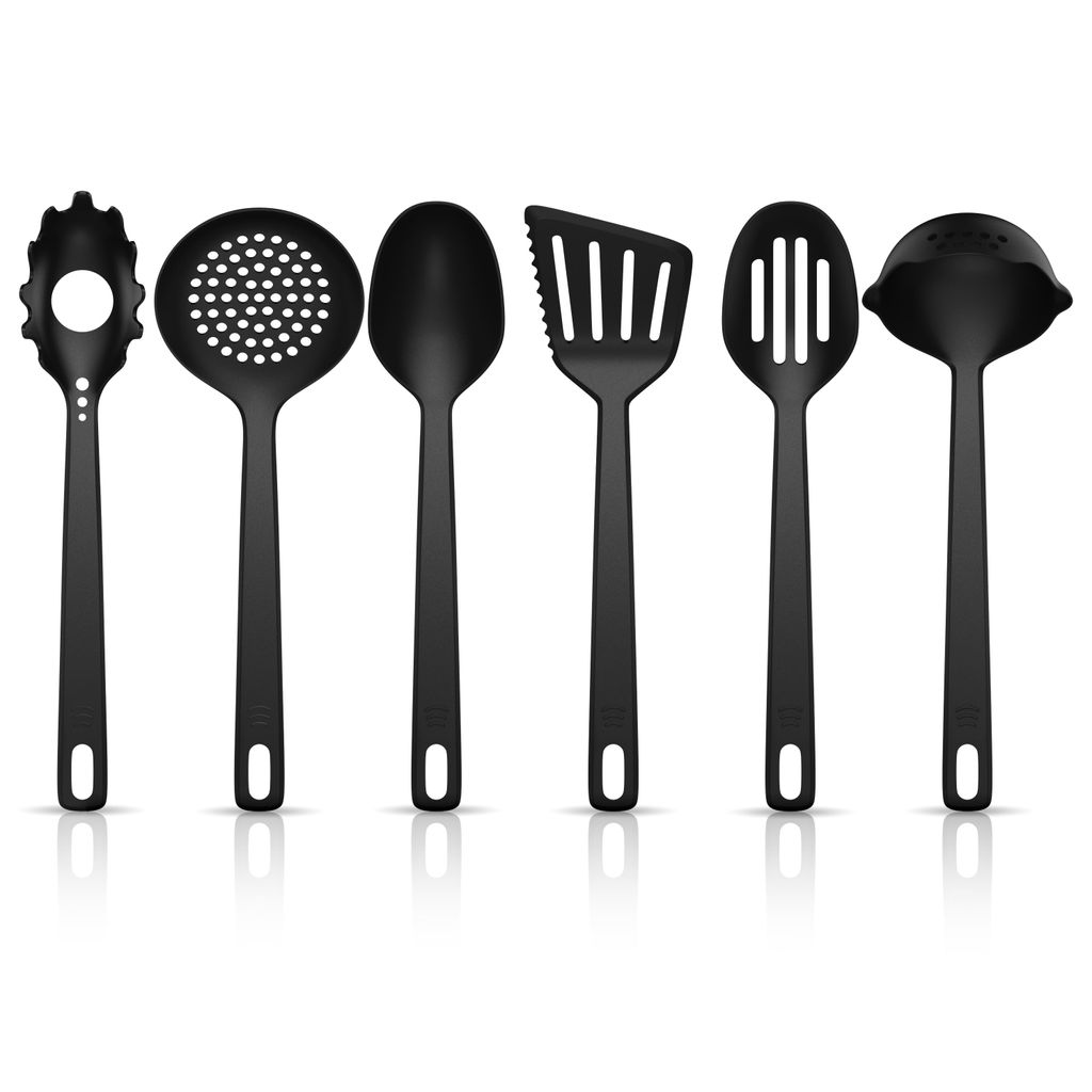 Arendo Kochbesteck Set, Küchenhelfer Set, 6-teilig, 6 Stück Kochbesteck-Set Küchenhelfer, Kochzubehör, Professionelles Küchengeschirr, spülma...