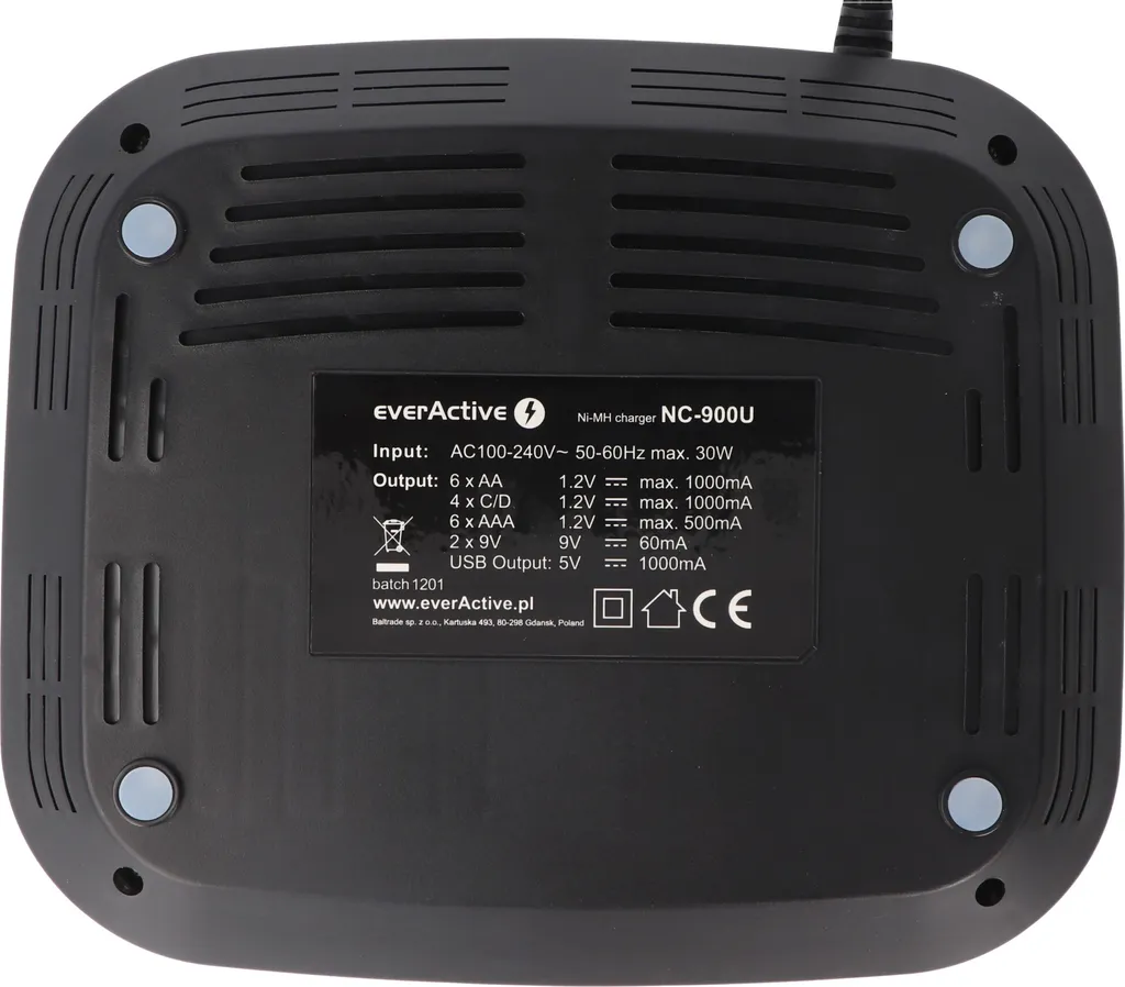 Chargeur de Batterie Universel everActive NC-900U LCD Multi-Format - 17