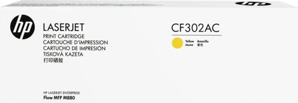 Cartouche de toner jaune HP 827AC pour imprimantes LaserJet M880
