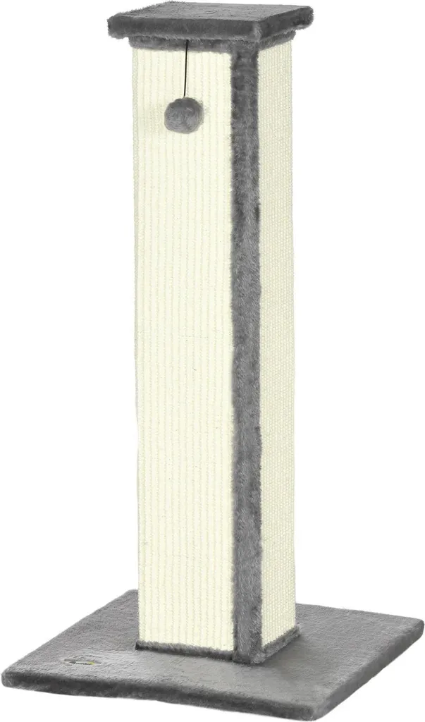 Arbre à chat pour protéger vos meubles griffoir en sisal gris 81 cm