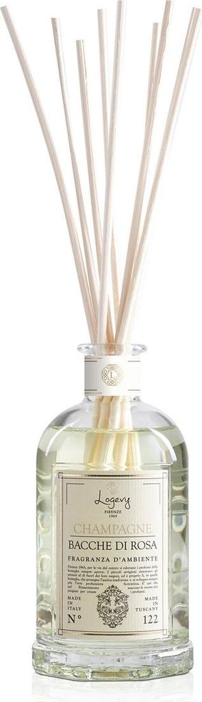 Logevy – Raumduft – Champagner und Rosenbeeren – 500 ml – Spritzige Noten von Champagner und Rosenbeeren