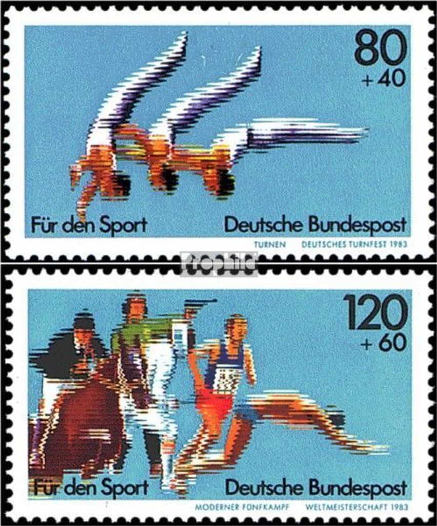 Briefmarken BRD (BR.Deutschland) 1983 Mi 1172-1173 (kompl.Ausgabe) gestempelt Sporthilfe
