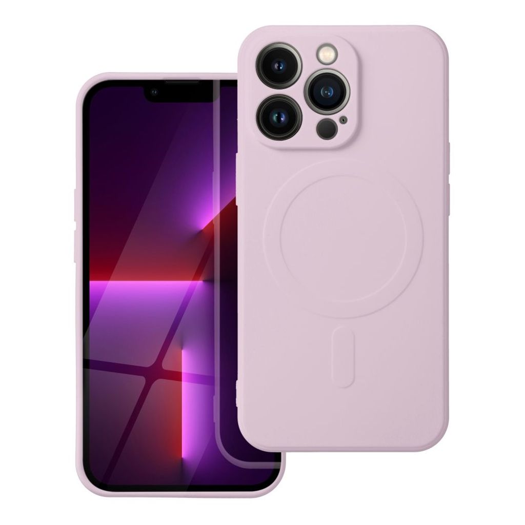Case passend für iPhone 13 PRO Silicone Mag Cover kompatibel mit MagSafe pink