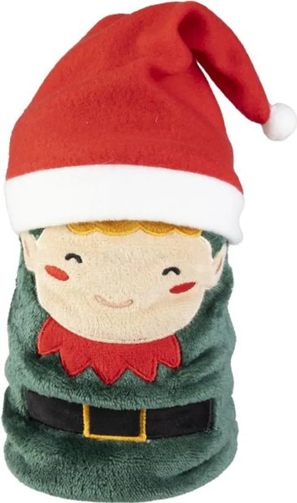 Couverture de Noël pour soirées cocooning 70x100 cm avec boîtier cadeau