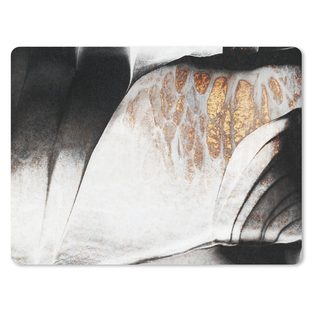 MuchoWow Mauspad Mousepad Gold - Abstrakt - Design 23x19 cm - Mousepads - Maus Mat - Pad - Mausunterlage - Schreibtischunterlage - Mauspad