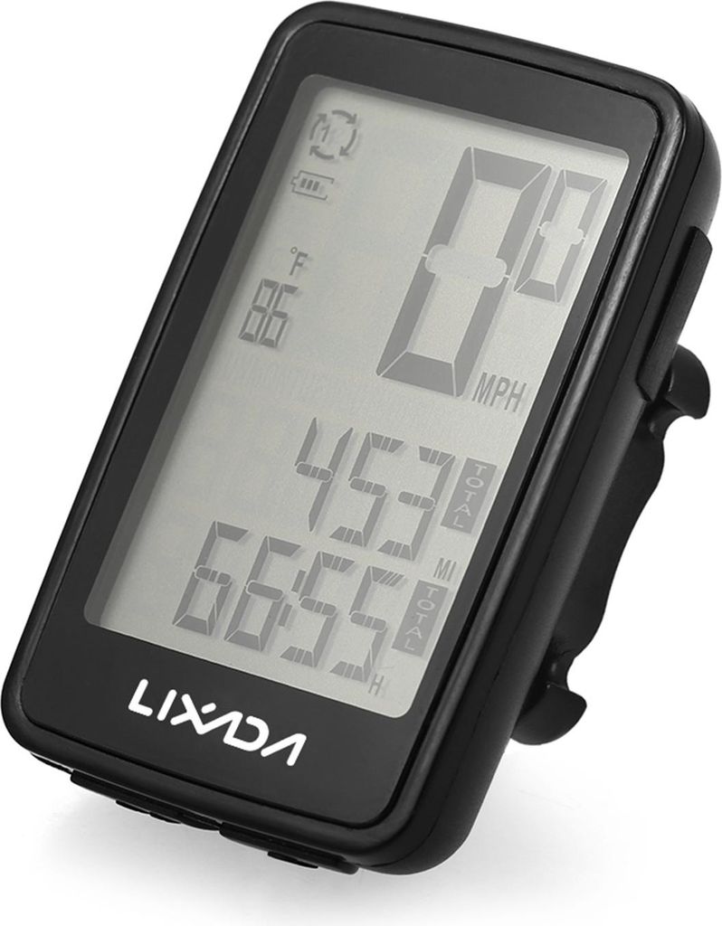Lixada USB wiederaufladbarer kabelloser Fahrradcomputer mit Fahrrad-Geschwindigkeitsmesser Kilometerzähler