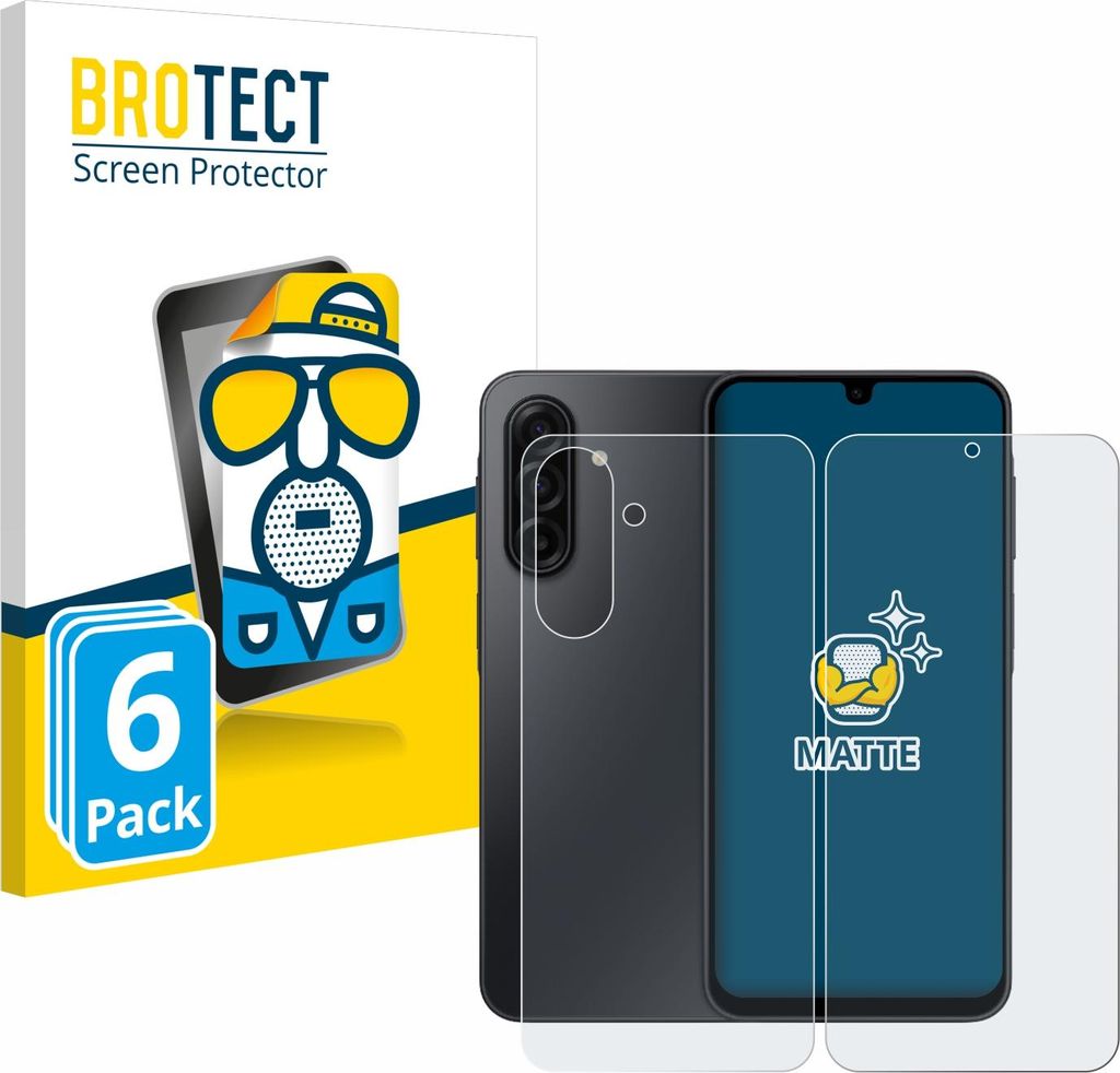 6x BROTECT Schutzfolie für Samsung Galaxy A17 5G (Display+Rückseite) Displayschutz Displayschutzfolie Folie Matt Entspiegelungsfolie
