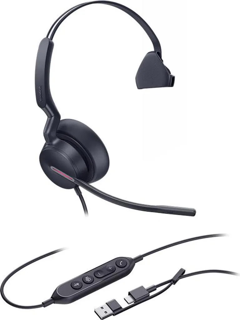 Casque Yealink UH46 Mono Teams avec Micro Antibruit USB-C/A