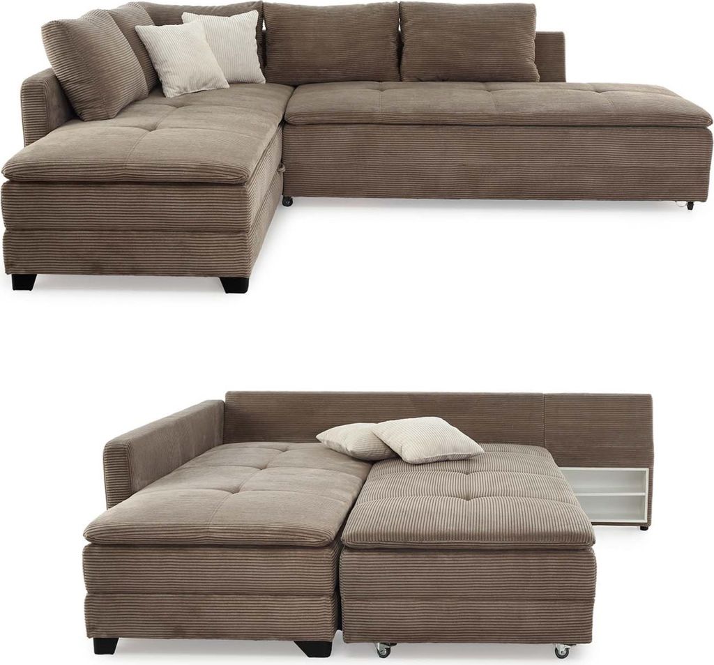 ECKSOFA-DAUERSCHLÄFER Doppelbett 306/223/95 cm Boxspring Produktbild