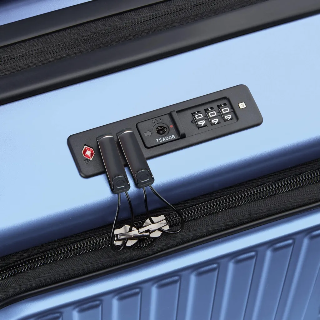 Valise Extensible DELSEY Securitime Zip 55cm avec Double Roues Zip Sûr