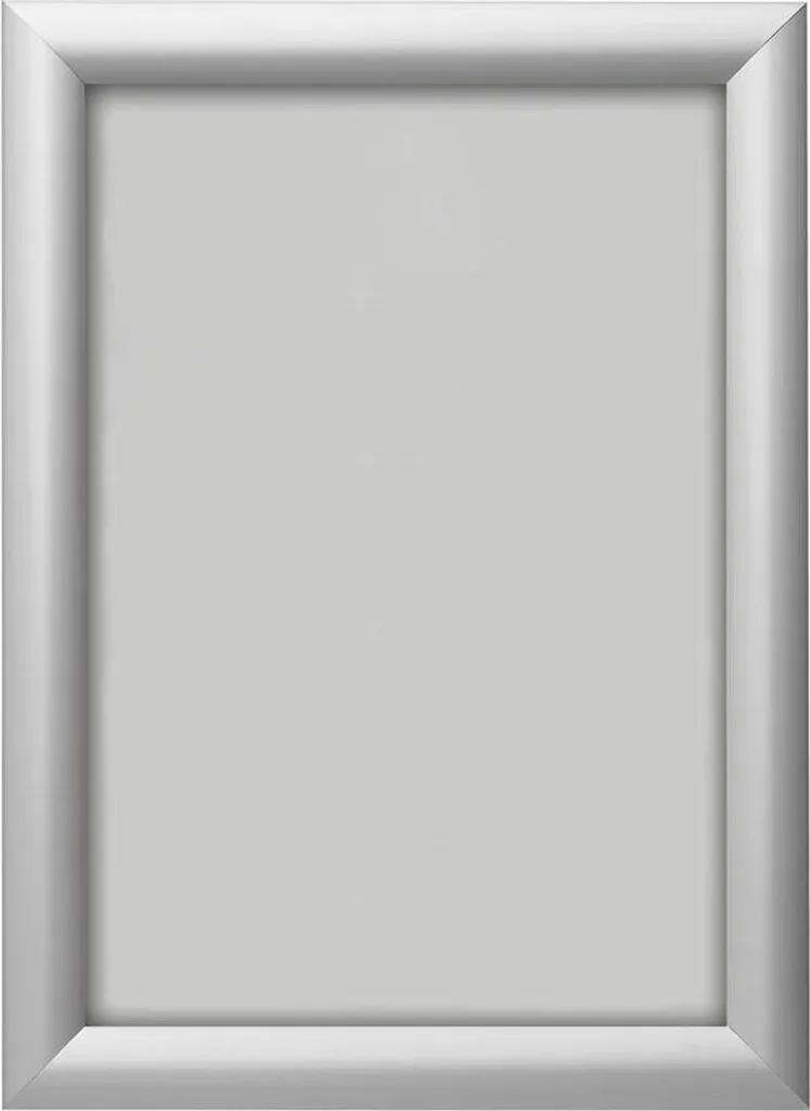 Porte-brochures mural Deflecto A1 avec cadre à clipser argenté robuste